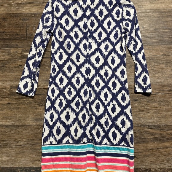 Lilly Pulitzer Blue and White Dress with Geometric Pattern - Picture 2 of 4